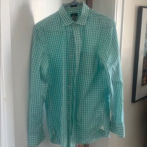 J.Crew sea foam green button down slim shirt